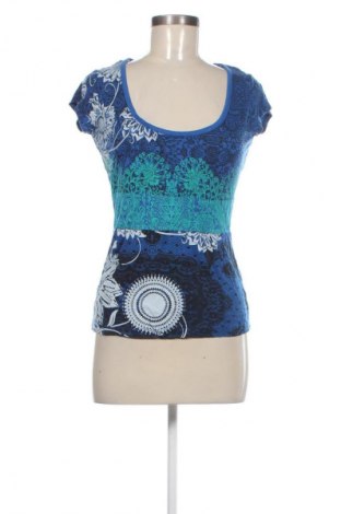Дамска блуза Desigual, Размер S, Цвят Многоцветен, Цена 41,99 лв.