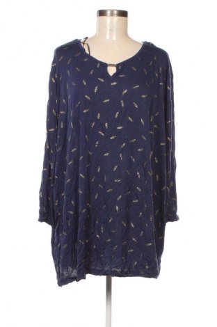 Bluzka damska Laura Torelli, Rozmiar 4XL, Kolor Niebieski, Cena 69,08 zł