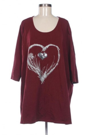 Γυναικεία μπλούζα Mia Moda, Μέγεθος 5XL, Χρώμα Κόκκινο, Τιμή 13,81 €