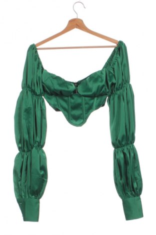 Γυναικεία μπλούζα Pretty Little Thing, Μέγεθος XS, Χρώμα Πράσινο, Τιμή 9,72 €