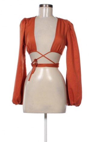 Дамска блуза SHEIN, Размер XS, Цвят Оранжев, Цена 19,00 лв.