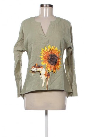 Дамска блуза Unbranded, Размер L, Цвят Зелен, Цена 10,99 лв.