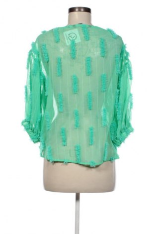 Дамска блуза Zara, Размер S, Цвят Зелен, Цена 15,99 лв.