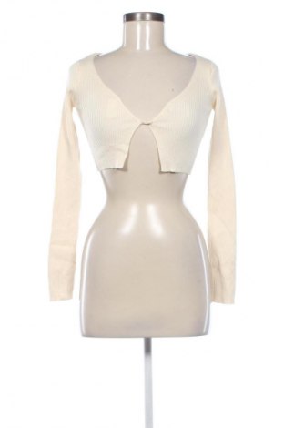 Дамска жилетка Pull&Bear, Размер XS, Цвят Екрю, Цена 13,99 лв.