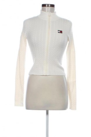 Damen Strickjacke Tommy Jeans, Größe M, Farbe Weiß, Preis 78,99 €