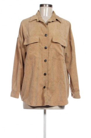 Дамска риза Bershka, Размер S, Цвят Бежов, Цена 14,99 лв.