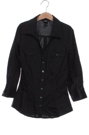 Γυναικείο πουκάμισο H&M, Μέγεθος XXS, Χρώμα Μαύρο, Τιμή 3,99 €