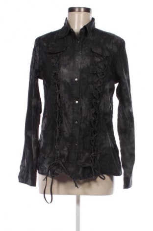 Γυναικείο πουκάμισο Rock Rebel, Μέγεθος XL, Χρώμα Γκρί, Τιμή 8,99 €