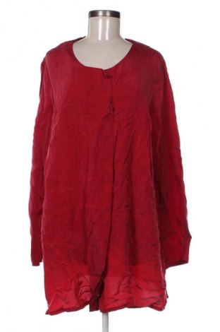 Γυναικείο πουκάμισο Ulla Popken, Μέγεθος 3XL, Χρώμα Κόκκινο, Τιμή 20,99 €