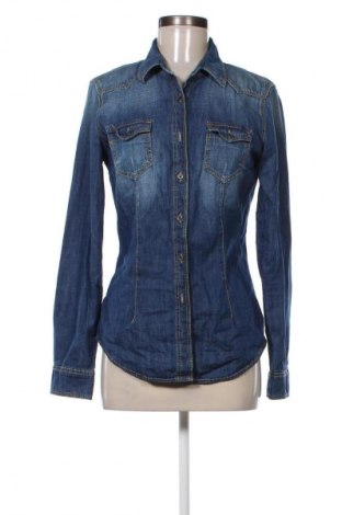 Дамска риза United Colors Of Benetton, Размер M, Цвят Син, Цена 20,99 лв.