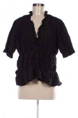 Дамска риза Zara, Размер L, Цвят Черен, Цена 26,98 лв.