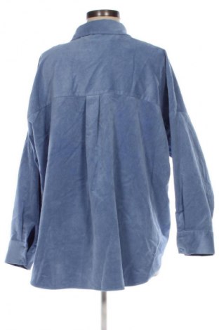 Дамска риза Zara, Размер XL, Цвят Син, Цена 26,99 лв.