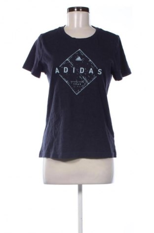 Дамска тениска Adidas, Размер L, Цвят Син, Цена 30,99 лв.
