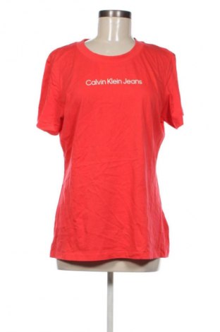 Tricou de femei Calvin Klein Jeans, Mărime 3XL, Culoare Roșu, Preț 143,99 Lei