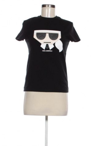 Damen T-Shirt Karl Lagerfeld, Größe XS, Farbe Schwarz, Preis € 22,99