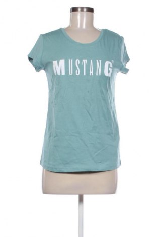 Damski T-shirt Mustang, Rozmiar XS, Kolor Zielony, Cena 26,99 zł