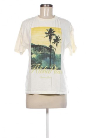 Tricou de femei Pull&Bear, Mărime M, Culoare Ecru, Preț 44,74 Lei