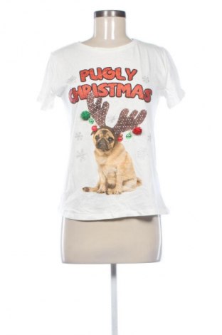 Damen T-Shirt Sinsay, Größe S, Farbe Ecru, Preis 8,99 €