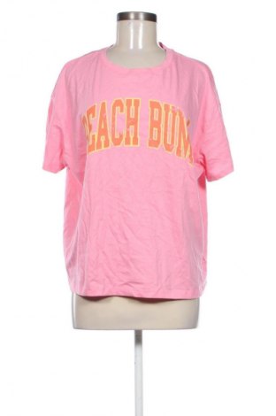 Damski T-shirt Sinsay, Rozmiar XL, Kolor Różowy, Cena 64,00 zł