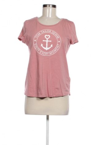 Damen T-Shirt Tom Tailor, Größe M, Farbe Aschrosa, Preis € 9,21