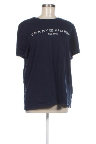 Damski T-shirt Tommy Hilfiger, Rozmiar 3XL, Kolor Niebieski, Cena 150,99 zł