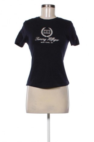 Γυναικείο t-shirt Tommy Hilfiger, Μέγεθος XS, Χρώμα Μπλέ, Τιμή 17,30 €