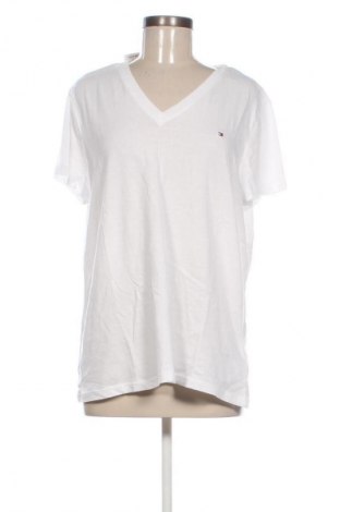 Damski T-shirt Tommy Hilfiger, Rozmiar 3XL, Kolor Biały, Cena 207,99 zł