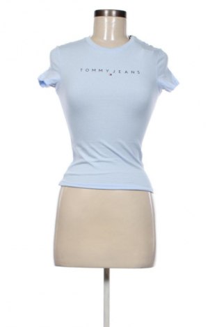 Damski T-shirt Tommy Jeans, Rozmiar XS, Kolor Niebieski, Cena 220,99 zł