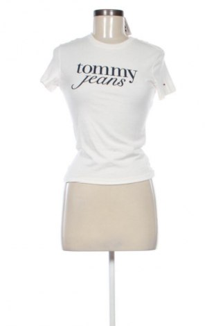 Damen T-Shirt Tommy Jeans, Größe S, Farbe Ecru, Preis € 34,99