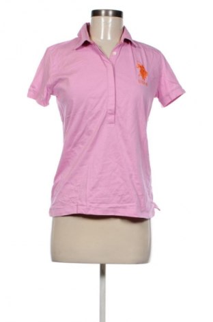 Дамска тениска U.S. Polo Assn., Размер M, Цвят Розов, Цена 23,99 лв.