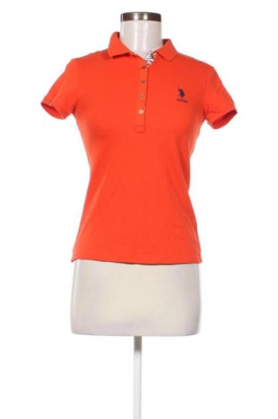 Γυναικείο t-shirt U.S. Polo Assn., Μέγεθος S, Χρώμα Πορτοκαλί, Τιμή 20,99 €