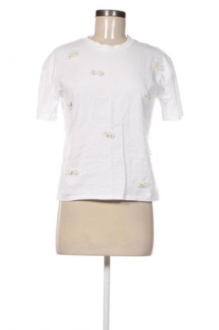 Γυναικείο t-shirt Zara, Μέγεθος S, Χρώμα Λευκό, Τιμή 5,83 €