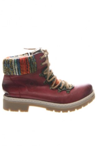 Botine de damă Rieker, Mărime 38, Culoare Roșu, Preț 170,99 Lei