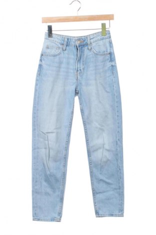 Damskie jeansy Bershka, Rozmiar XS, Kolor Niebieski, Cena 81,20 zł