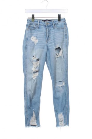 Дамски дънки Hollister, Размер XS, Цвят Син, Цена 41,04 лв.