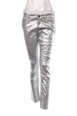 Дамски дънки Replay, Размер XL, Цвят Сребрист, Цена 65,99 лв.