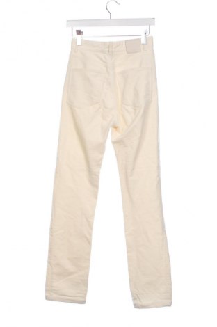 Pantaloni de velvet de femei Massimo Dutti, Mărime XS, Culoare Ecru, Preț 178,95 Lei