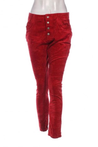 Pantaloni de velvet de femei Unbranded, Mărime M, Culoare Roșu, Preț 43,99 Lei