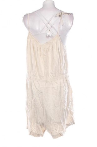 Дамски къс гащеризон H&M, Размер 3XL, Цвят Бежов, Цена 14,99 лв.