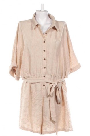 Női rövid overál SHEIN, Méret 4XL, Szín Bézs, Ár 6 429 Ft