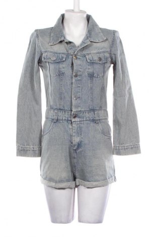 Дамски къс гащеризон Unbranded, Размер M, Цвят Син, Цена 39,00 лв.