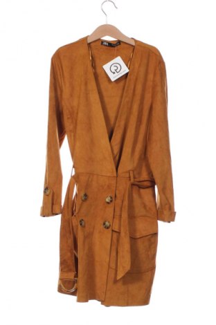 Salopetă scurtă de damă Zara, Mărime XS, Culoare Maro, Preț 87,99 Lei