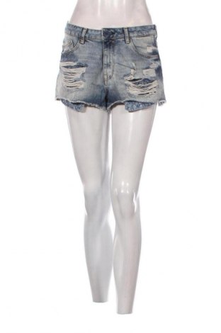 Pantaloni scurți de femei Bershka, Mărime S, Culoare Albastru, Preț 50,00 Lei