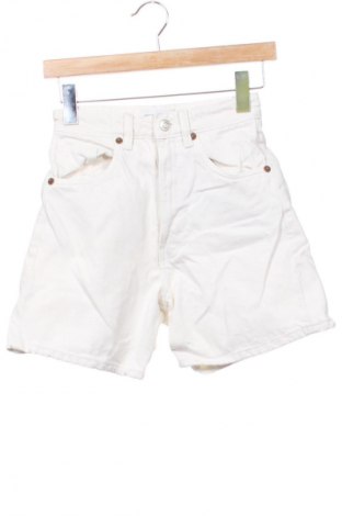 Pantaloni scurți de femei Zara, Mărime XXS, Culoare Ecru, Preț 66,11 Lei