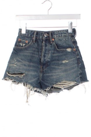 Pantaloni scurți de femei Zara, Mărime XXS, Culoare Albastru, Preț 58,99 Lei