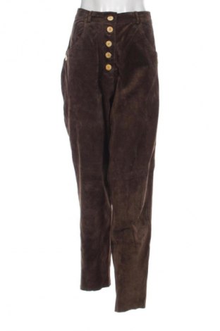 Γυναικείο παντελόνι δερμάτινο Unbranded, Μέγεθος XL, Χρώμα Καφέ, Τιμή 54,81 €
