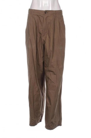 Pantaloni de femei Bershka, Mărime L, Culoare Maro, Preț 76,32 Lei