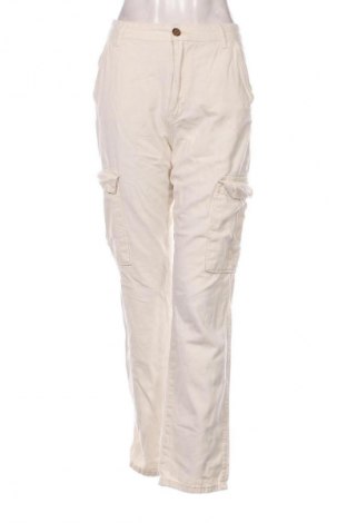 Дамски панталон Stradivarius, Размер S, Цвят Екрю, Цена 17,99 лв.