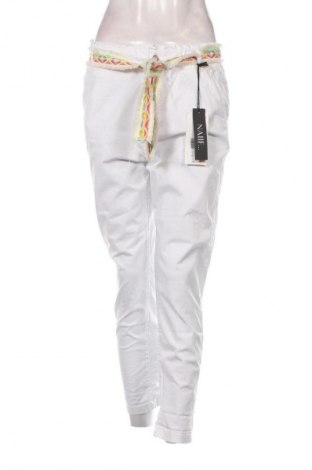 Дамски панталон Unbranded, Размер S, Цвят Бял, Цена 46,11 лв.