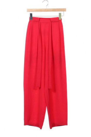 Дамски панталон Zara, Размер XS, Цвят Червен, Цена 22,99 лв.